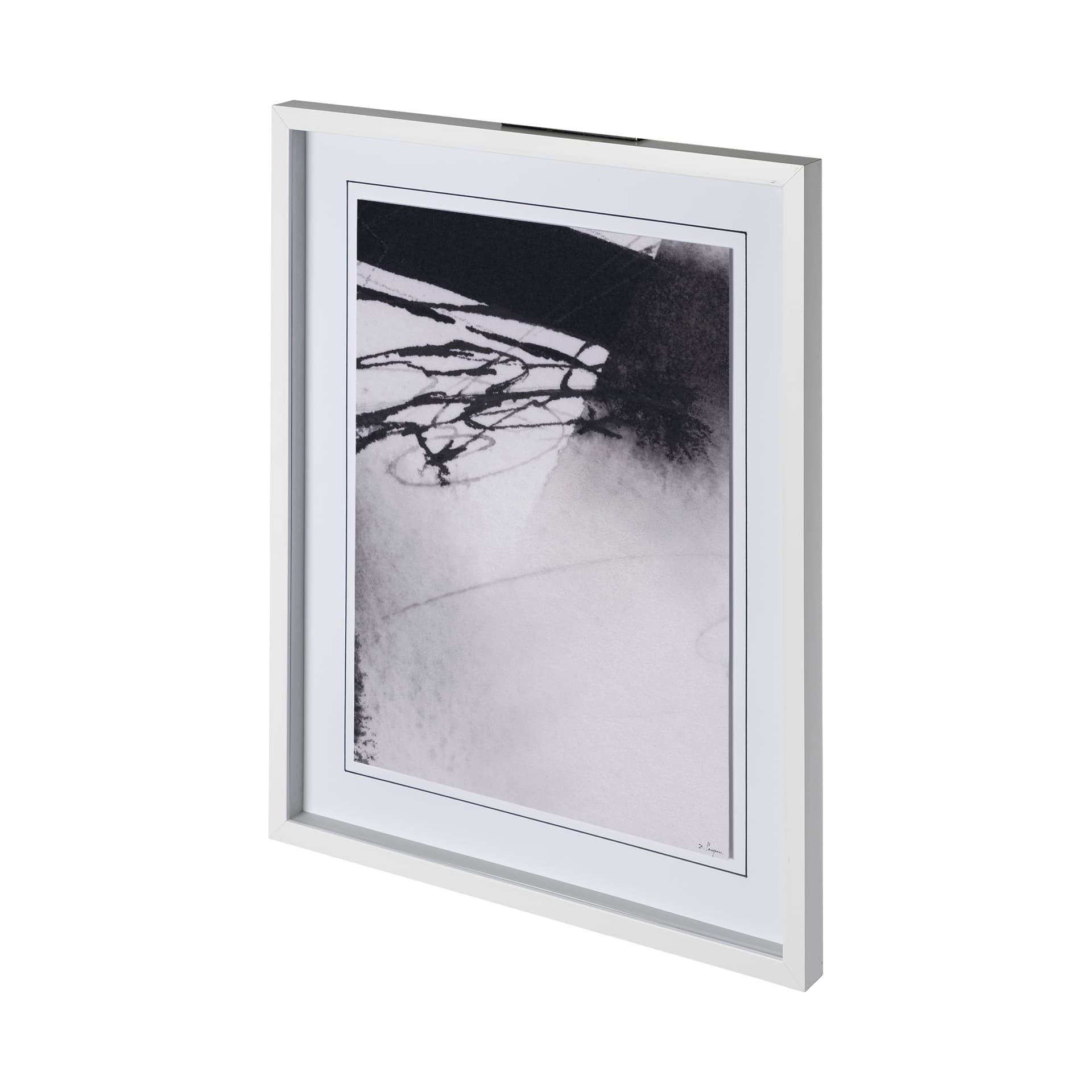 Directions IV by Mercana Studio a Hand Embellished Textured Framed Art Print Matted under Glass — product photograph