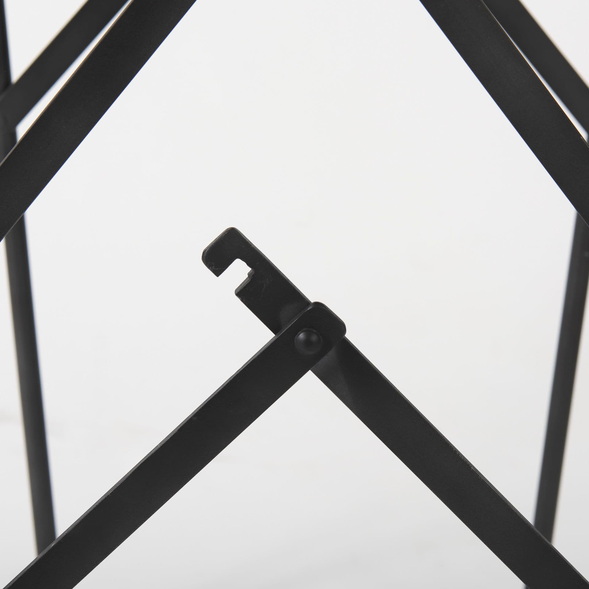 Direttore Backless 40.2in Seat Bar Stool | Black Leather w/ Black Iron — product photograph