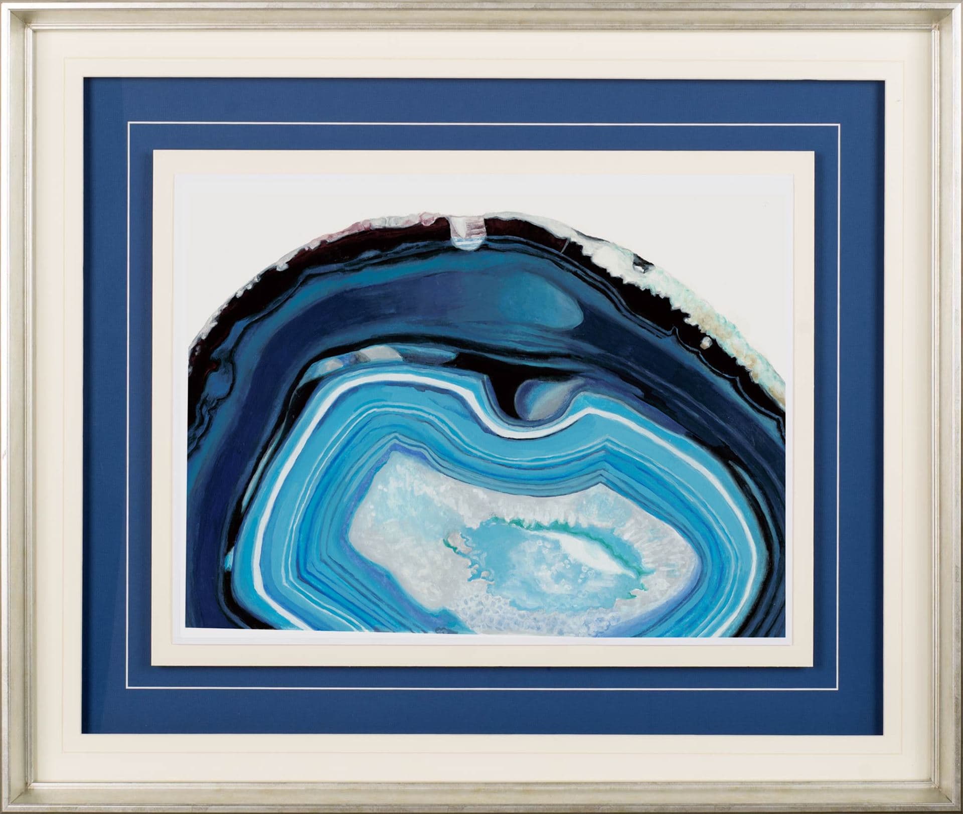Agate Studies I by Naomi McCavitt a Framed Art Print Matted under Glass — product photograph