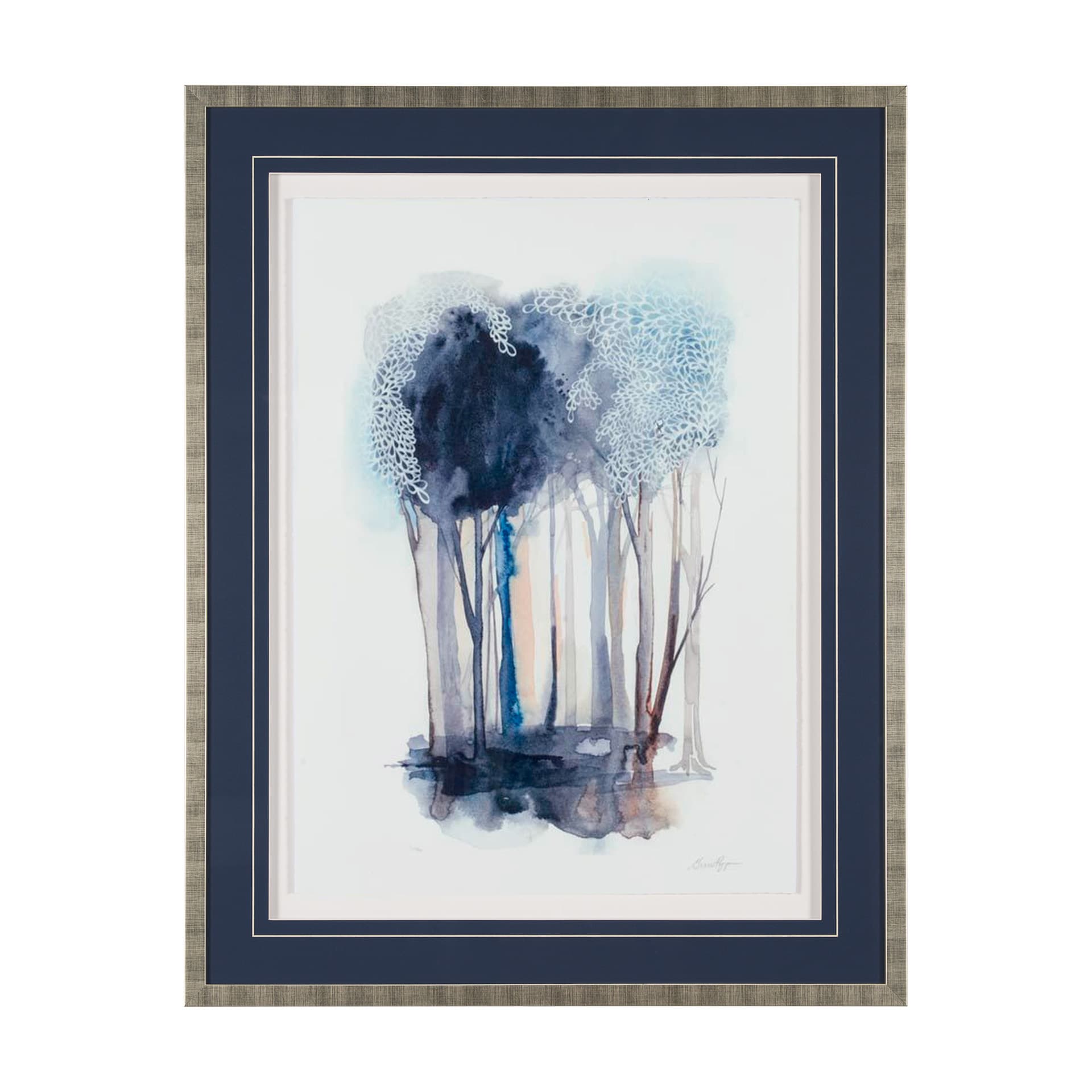 Custom Tranquil Coppice II (MC) by Grace Popp a Framed Art Print Matted under Glass — product photograph