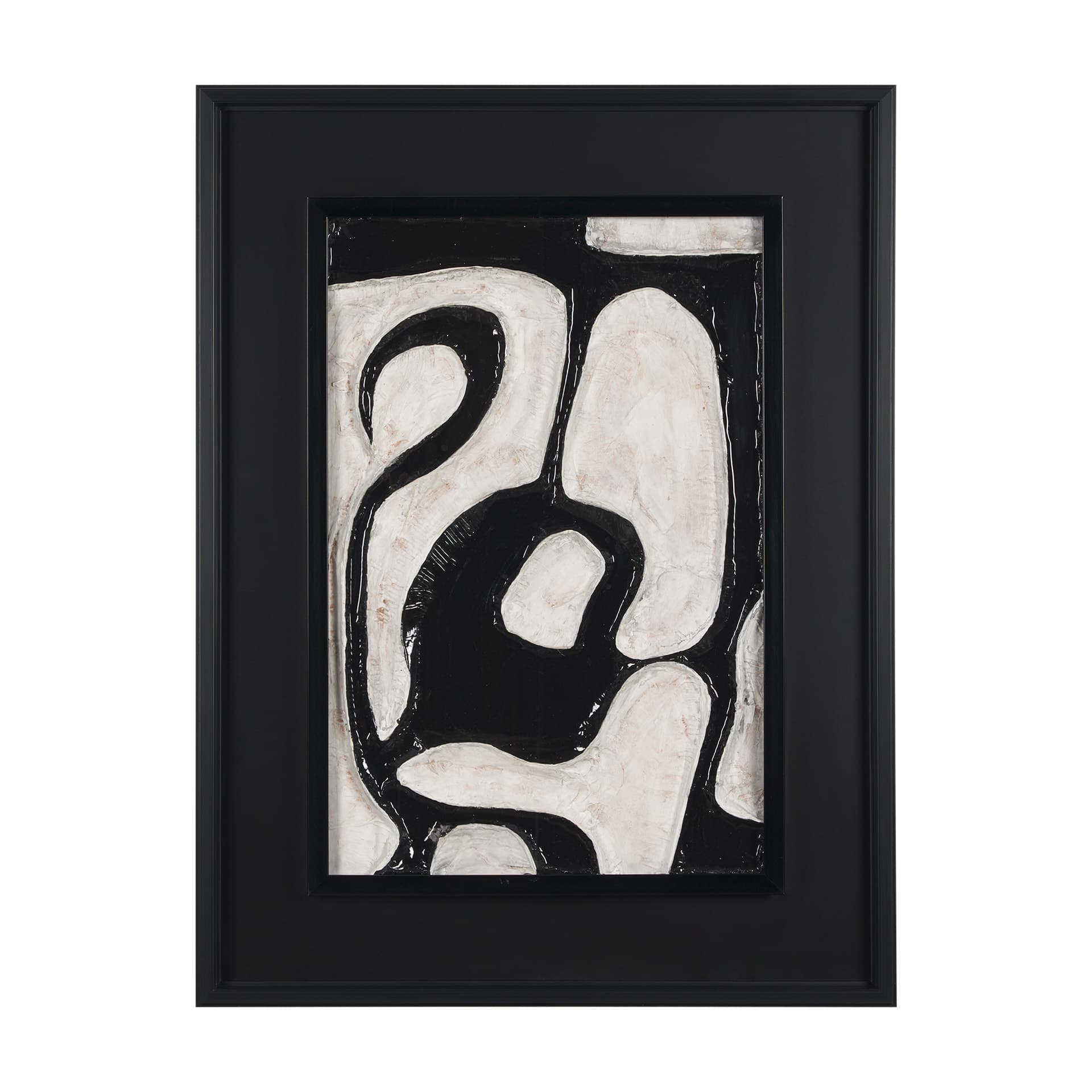 Webs of Ink by Studio M a handmade Original Framed Artwork under Glass — product photograph