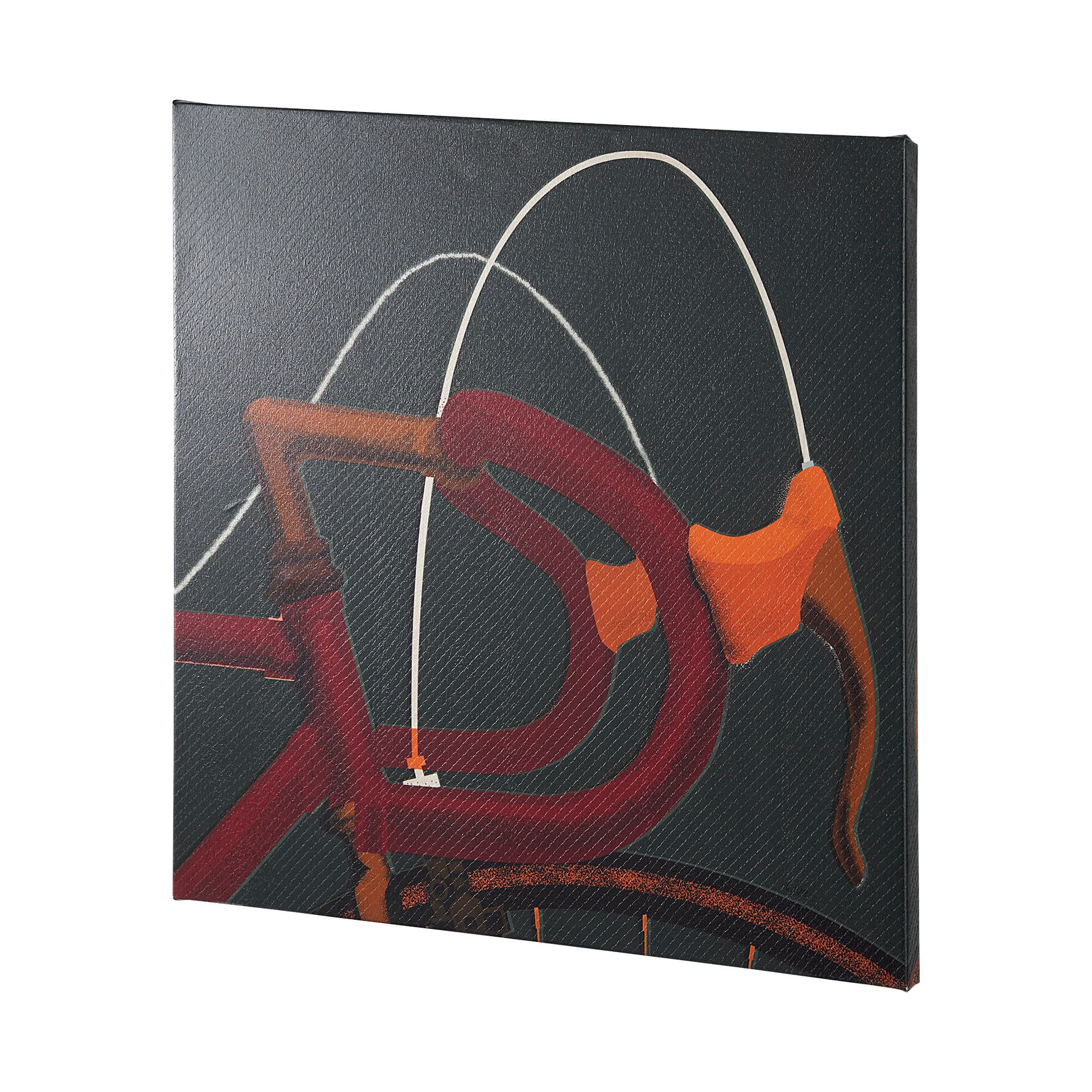Bike Handle Green by Alarm a Hand Embellished Textured Canvas — product photograph
