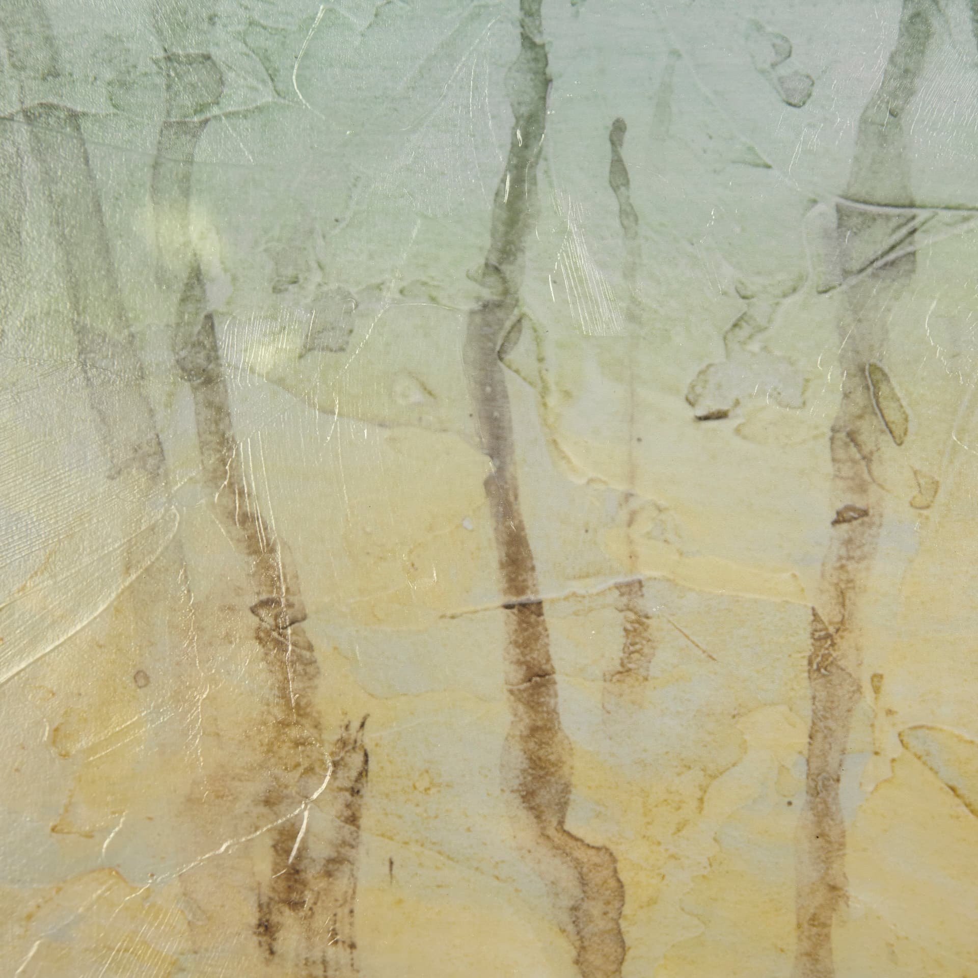 Treeline Light II by Jennifer Goldberger Hand Embellished Framed Art Print Matted under Glass — product photograph