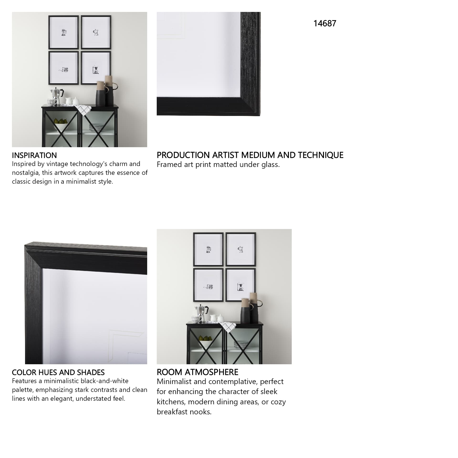 Drip Coffee Maker by Simeng a Framed Art Print Matted under Glass — in a styled room