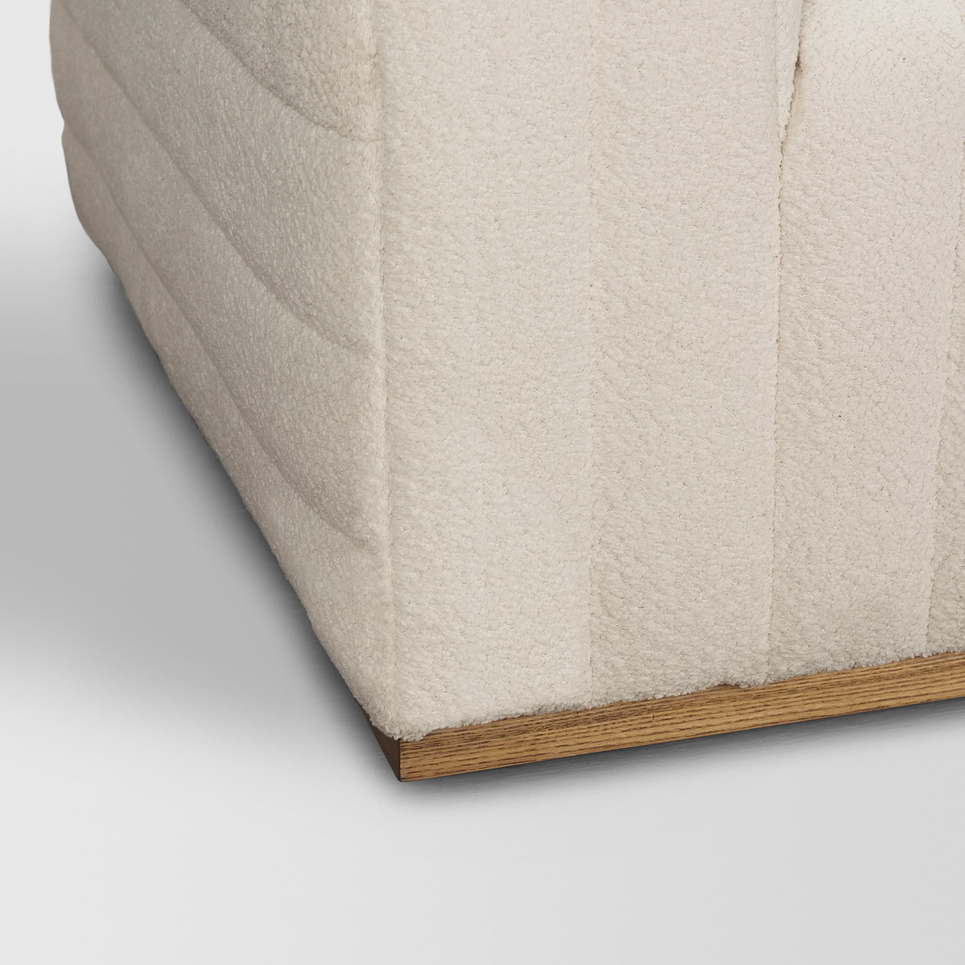 Ricciardo Cream Boucle Upholstered Arm Chair — product photograph