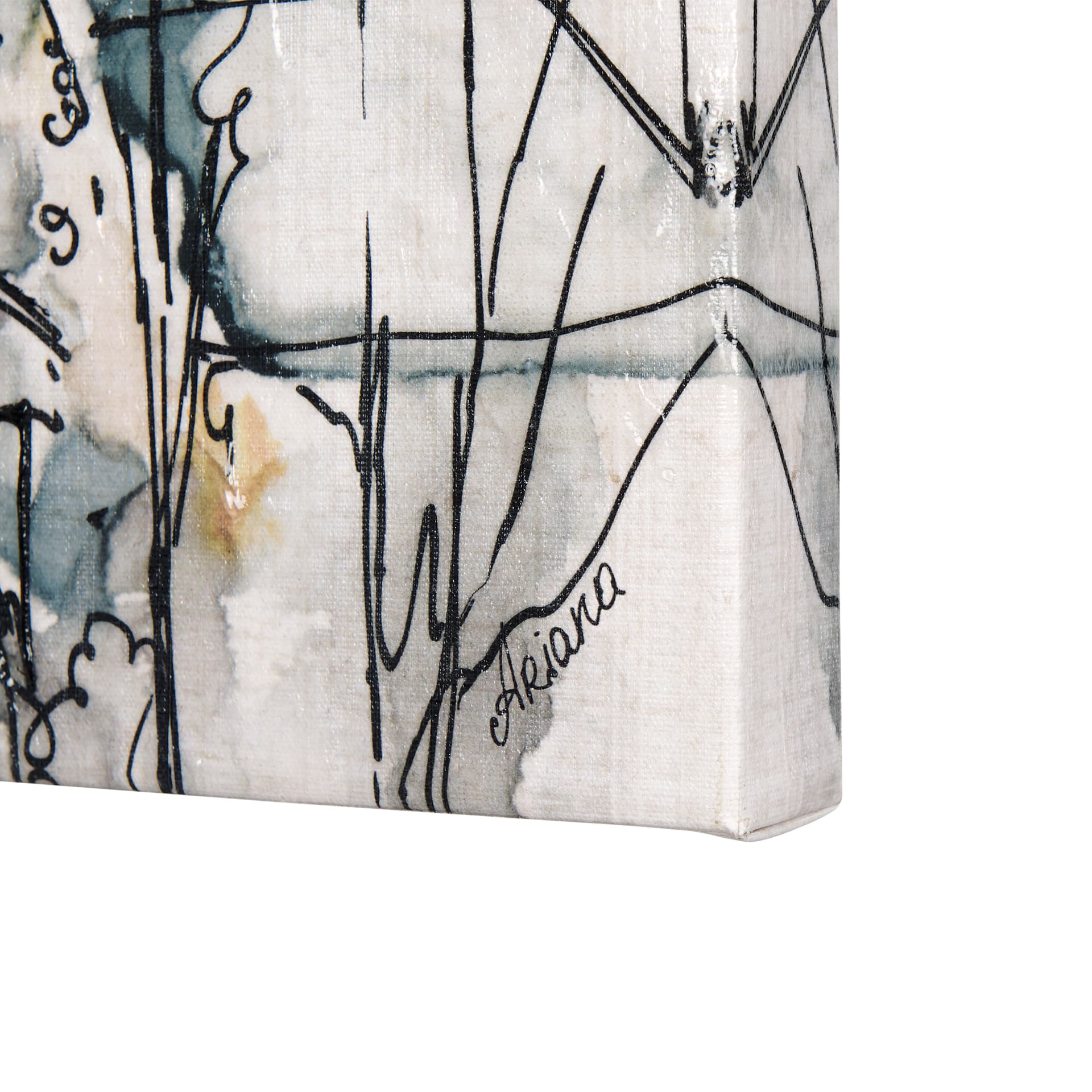 Travel Memories VII by Mercana Studio a Hand Embellished Textured Canvas — product photograph
