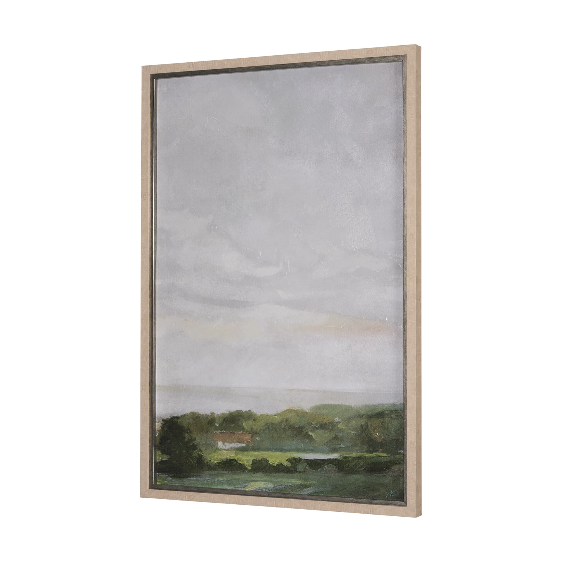 Soft Shadows II by Mercana Studio a Hand Embellished Textured Framed Art Print — product photograph