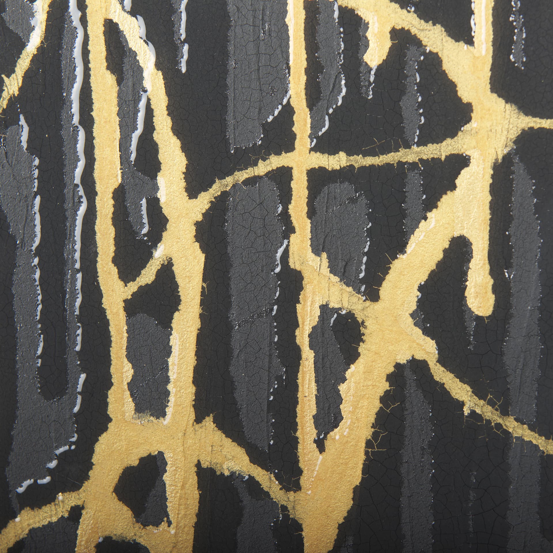 Midas Touch I by Barbara Fleming a Hand Embelished Textured Framed Art Print Matted under Glass — product photograph