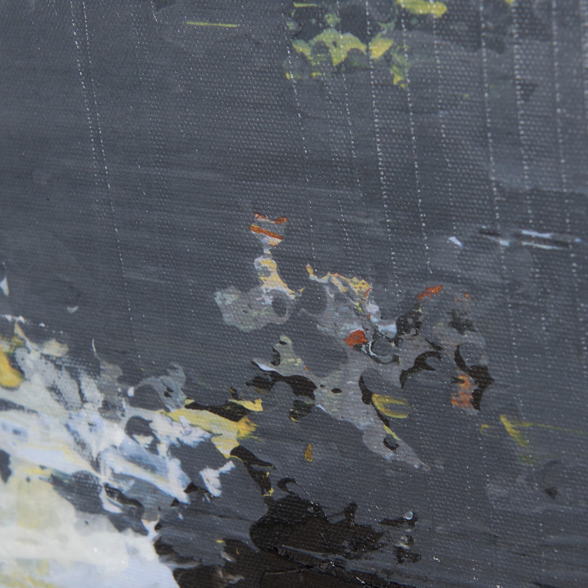 Silver and gold inspiration III by Mercana Studio a Hand Embellished Textured Canvas — product photograph
