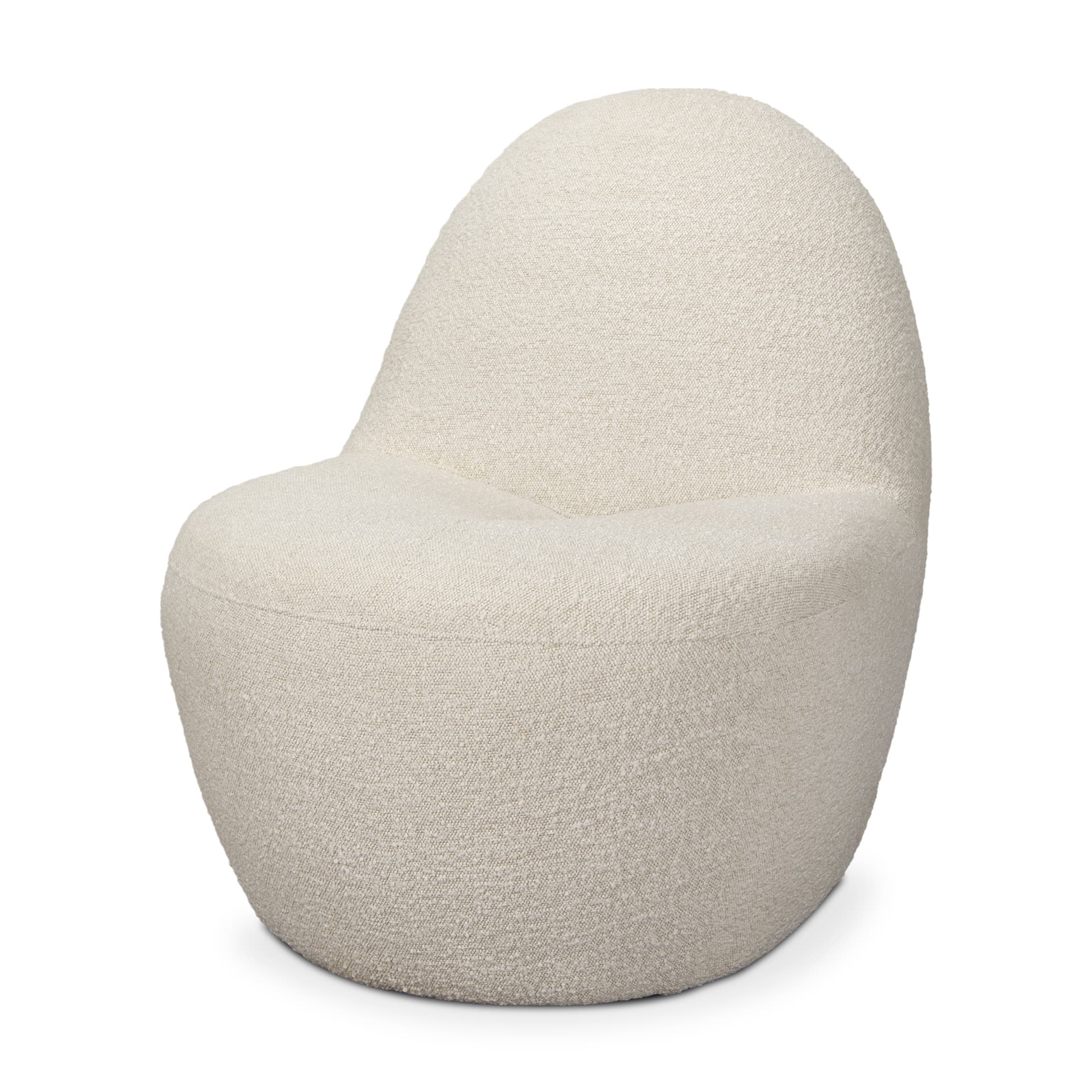 Beverly Cream Boucle Accent Chair — product photograph