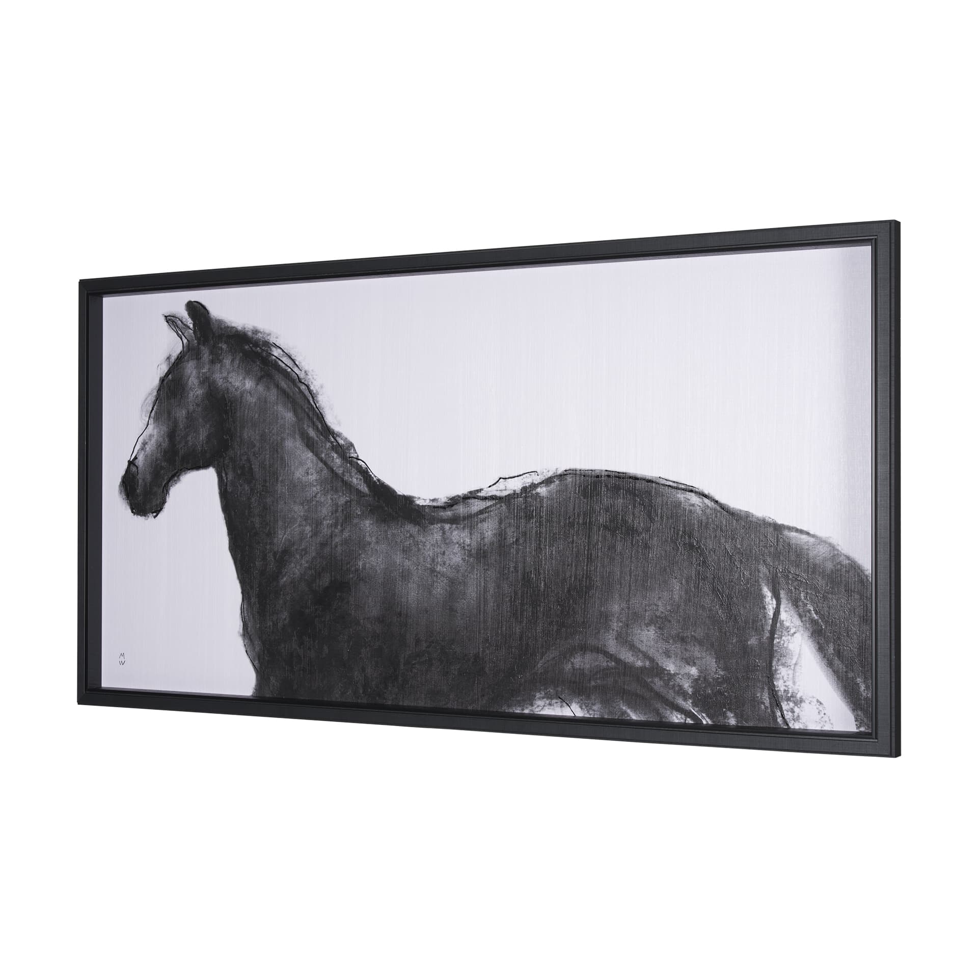 Equine Sketch 9 by Manny Woodart a Hand Embellished Textured Framed Art Print — product photograph